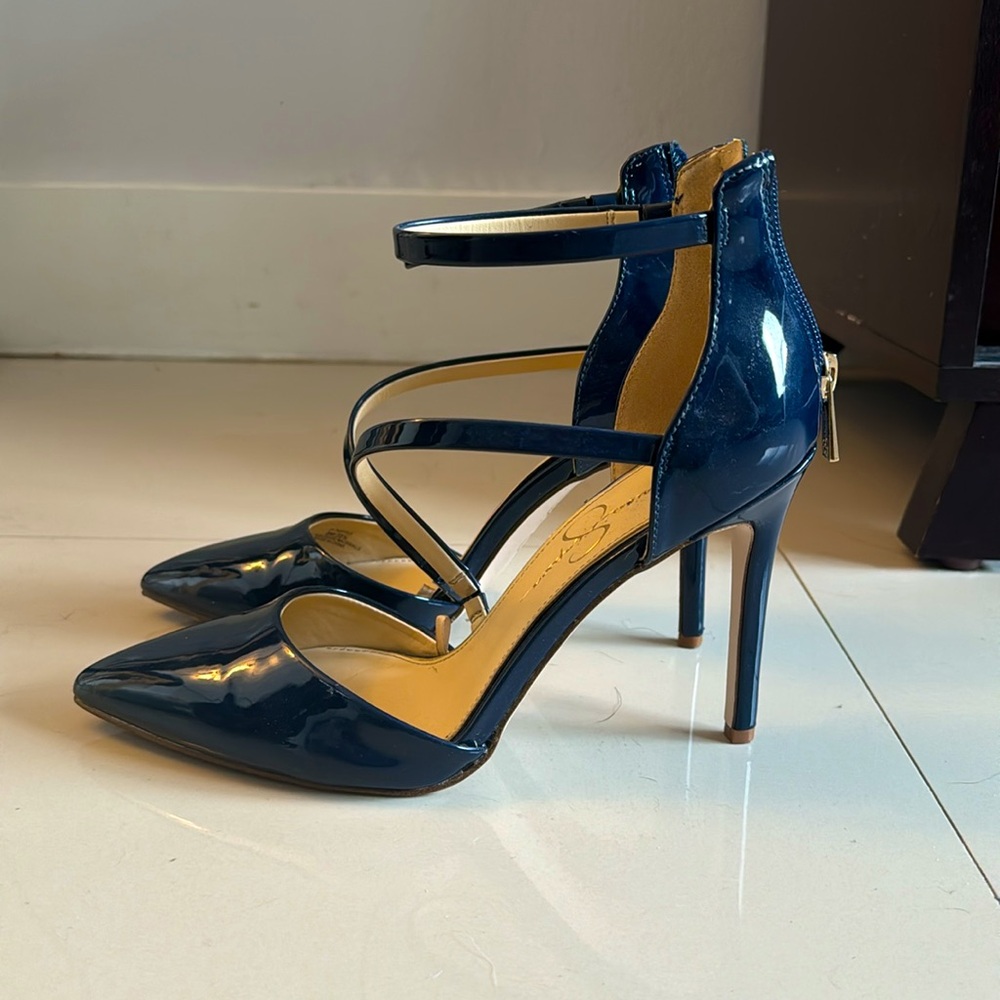 Royal Blue Jessica Simpson Sz. 8 Heels- Worn ONCE!